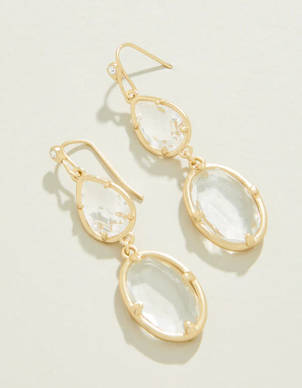 Spartina Lagoon Crystal & Gold Earrings