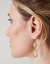 Spartina Lagoon Crystal & Gold Earrings