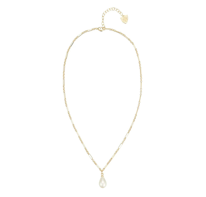Natalie Wood Adorned Pearl Drop Necklace