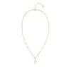 Natalie Wood Adorned Pearl Drop Necklace