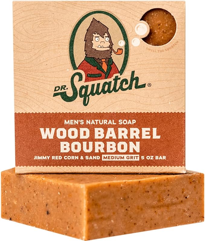 Dr Squatch Wood Barrel Bourbon Soap