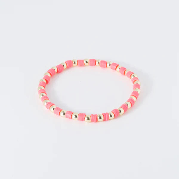 Coastal Grit Sunshine Bracelet Coral