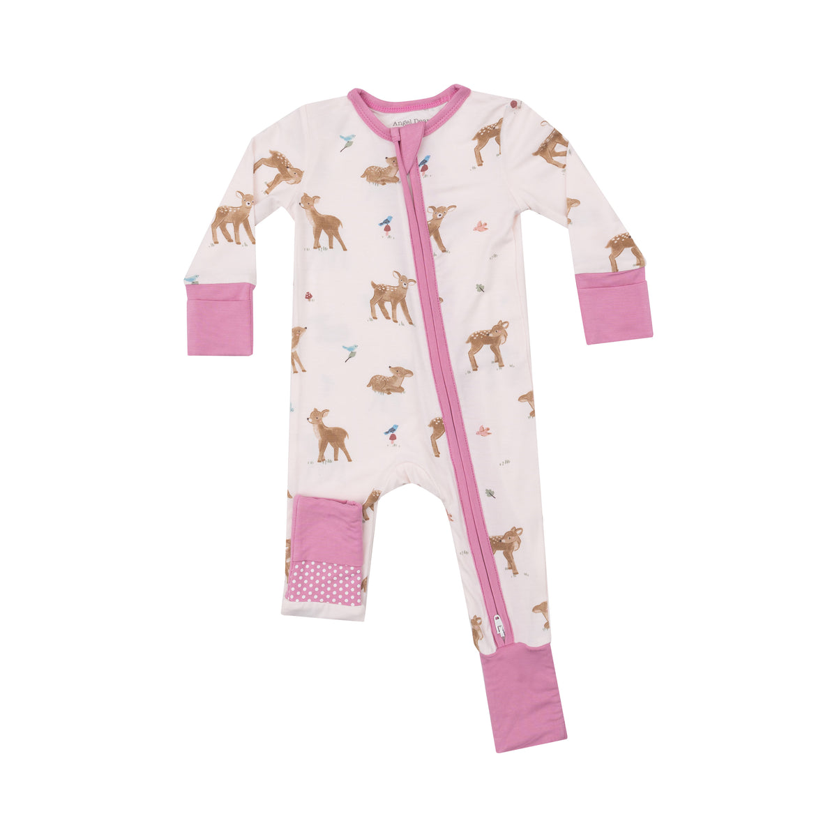 Angel Deer Soft Deer 2 Way Zipper Romper