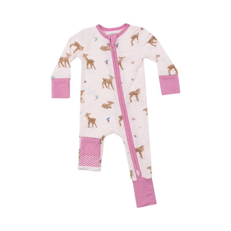 Angel Deer Soft Deer 2 Way Zipper Romper