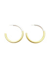 Liz Medium Hoops in Gold and Silver