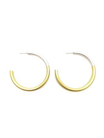 Liz Medium Hoops in Gold and Silver
