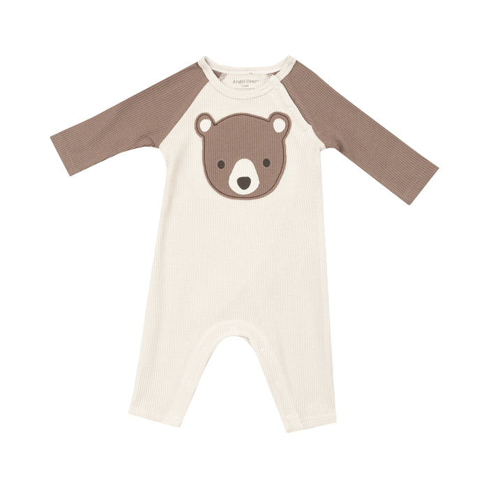 Baby Bear Appliqué Raglan Romper