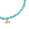 Mini Faceted Stone Stacking Bracelet - Turquoise/ Gold