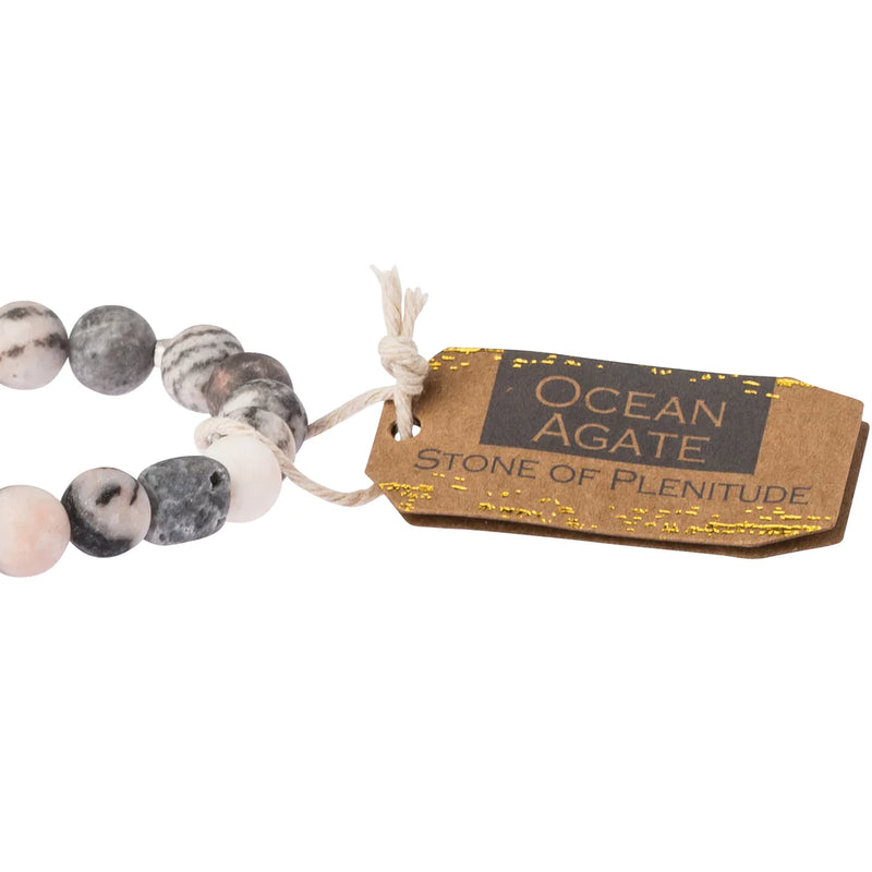 Stone Stacking Bracelet - Ocean Agate
