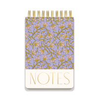 Large Chunky Notepad in Purple Vintage Floral