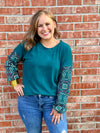 Cayce Top in Teal