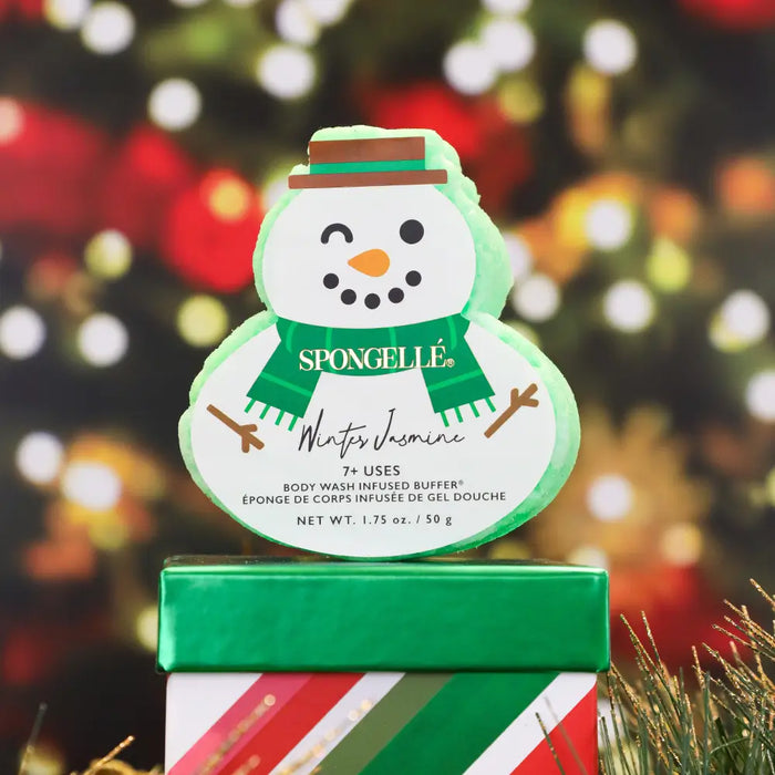 Spongelle’ Winter Jasmine Snowman Holiday Buffer