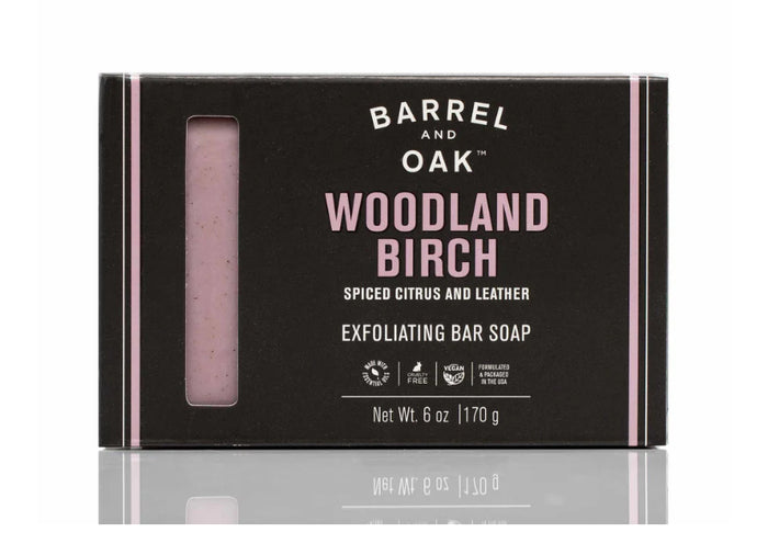 Barrel & Oak Woodland Birch Exfoliating Bar Soap