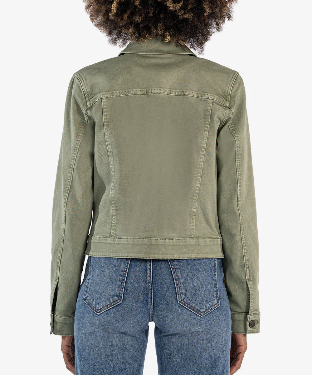 Julia Crop Jacket - Celery