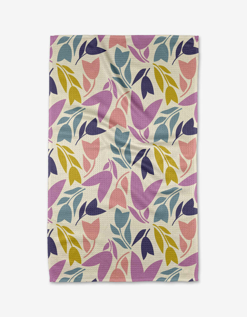 Geometry Tulip Tumble Tea Towel