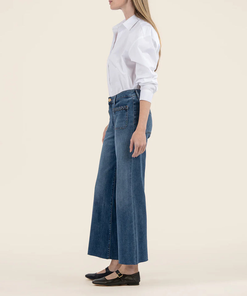 Meg High Rise Wide Leg Patch