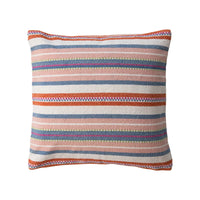 18” Striped Cotton Pillow