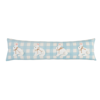 Blue Gingham Long Bunny Pillow