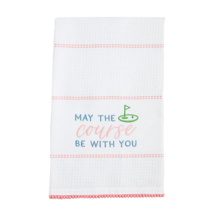 May the Course Be With You Waffle Golf Towel