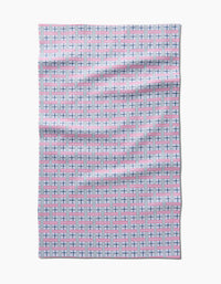 Geometry Spring Cottage Plaid Tea Towel