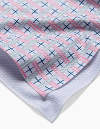 Geometry Spring Cottage Plaid Tea Towel