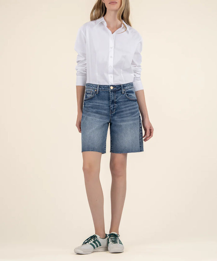 Kut From the Kloth Hailey High Rise Bermuda Shorts