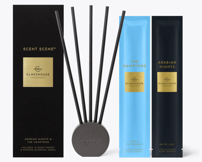 Glasshouse Fragrances Scent Scene Duo- Arabian Nights & The Hamptons