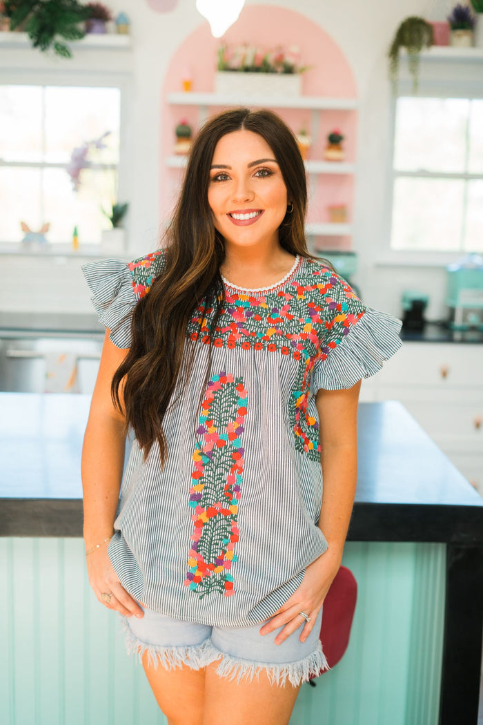 Kinley Embroidered Top