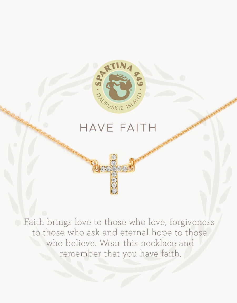 Sea La Vie Have Faith Necklace - Gold