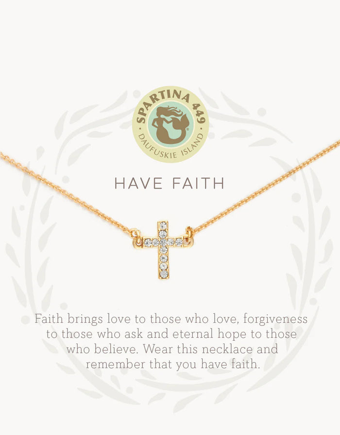 Sea La Vie Have Faith Necklace - Gold