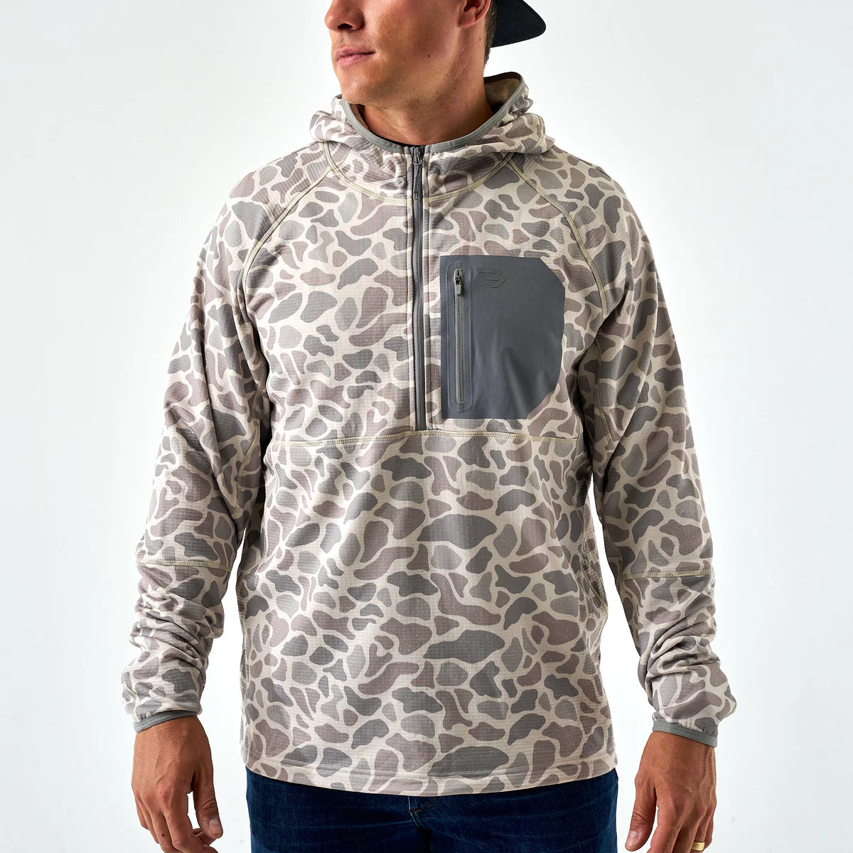 Burlebo Blaze Tech Quarter Zip - Classic Deer Camo