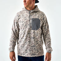 Burlebo Blaze Tech Quarter Zip - Classic Deer Camo