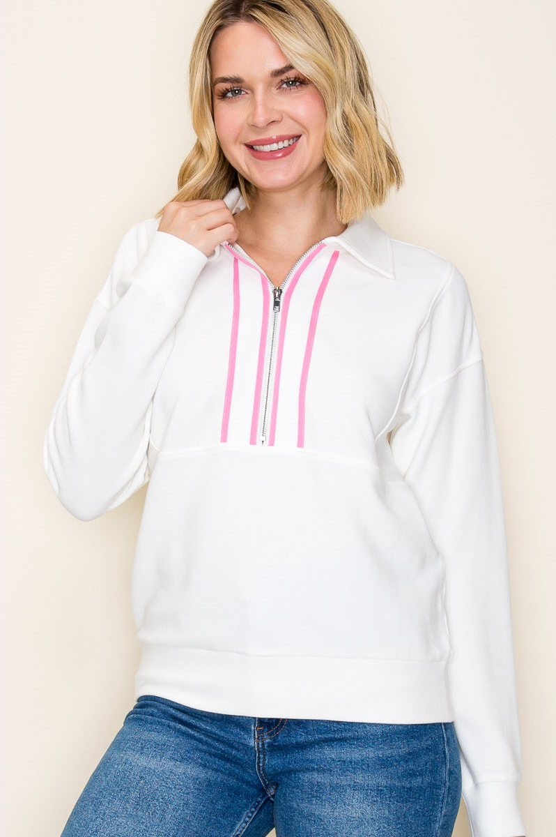 Lindsay Half Zip Sweater