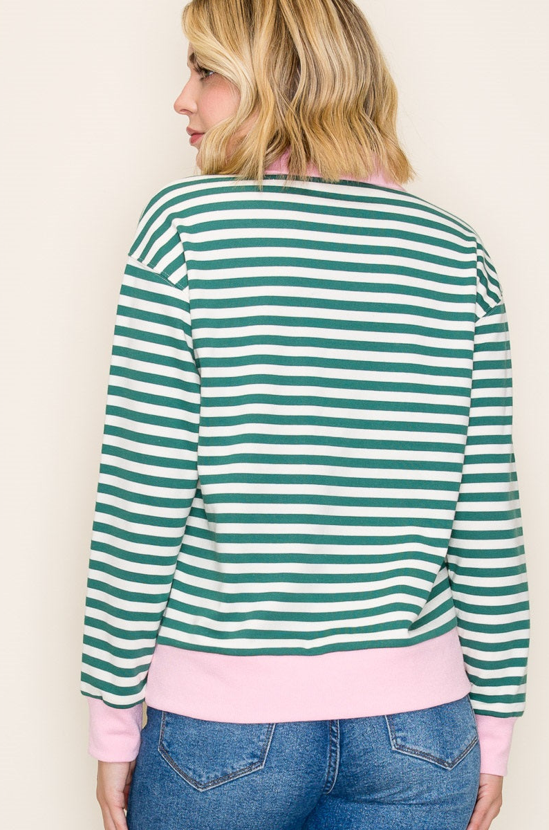 Sophia Striped Sweatshirt