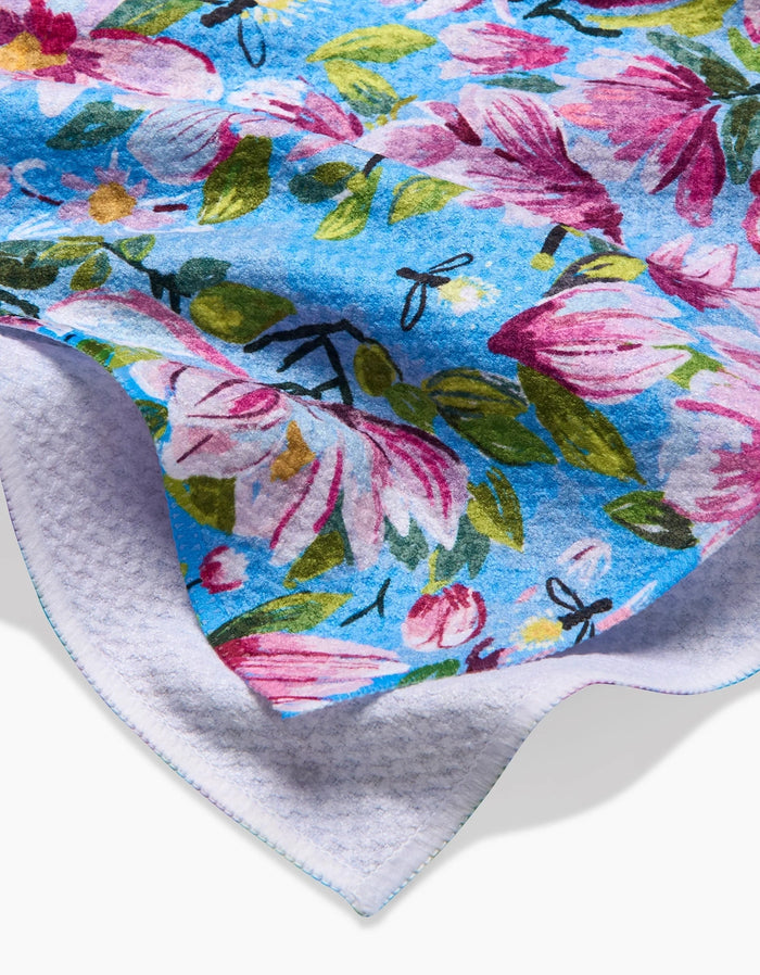 Geometry Magnolia Tea Towel