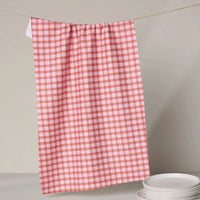 Geometry Cupids Plaid Tea Towel