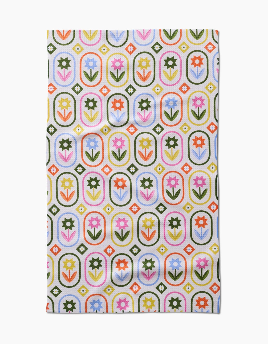 Geometry Petal Patchwork Tea Towel