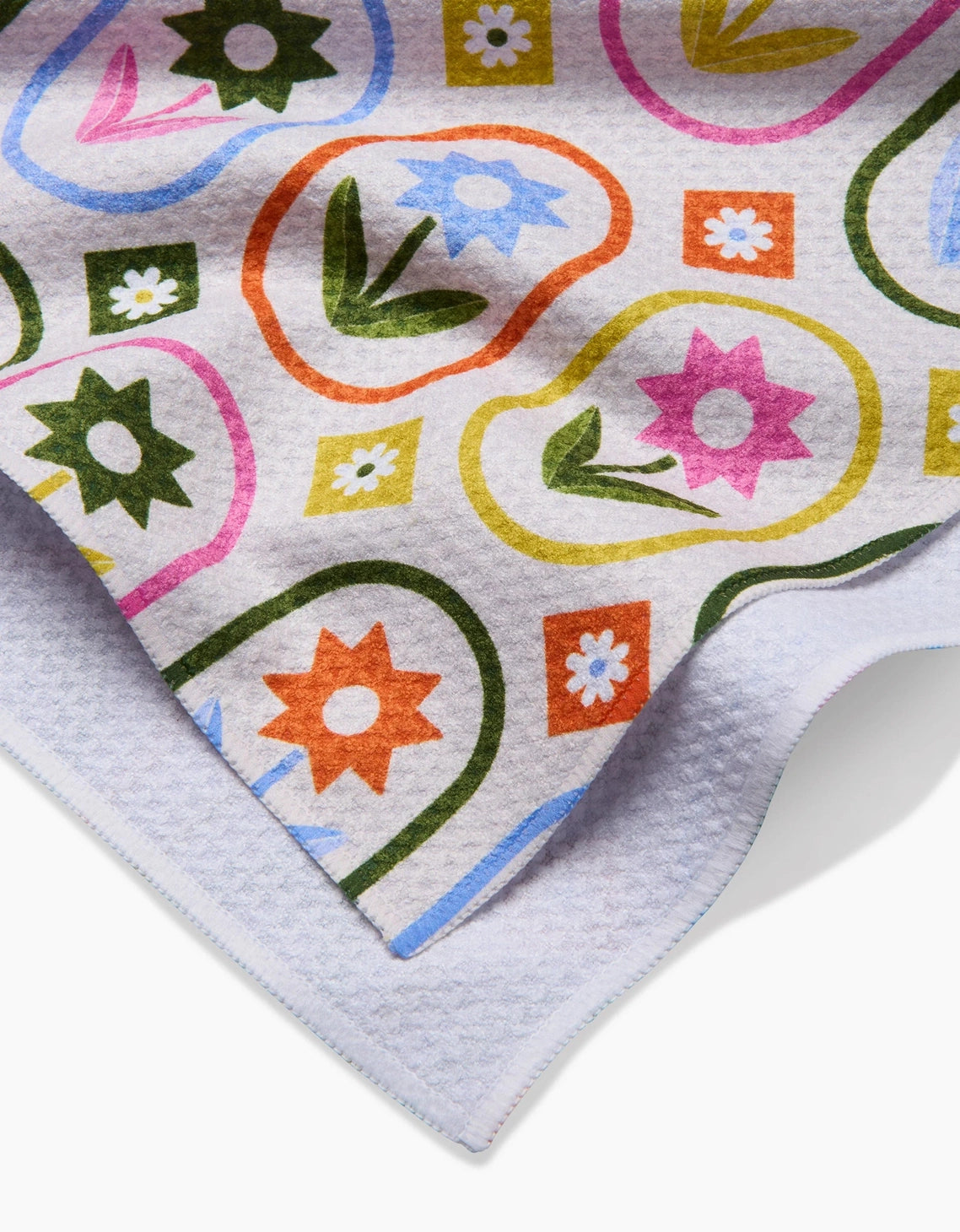 Geometry Petal Patchwork Tea Towel
