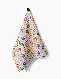 Geometry Petal Patchwork Tea Towel