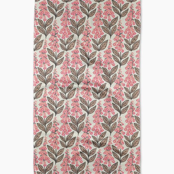 Geometry Foxglove Finery Tea Towel