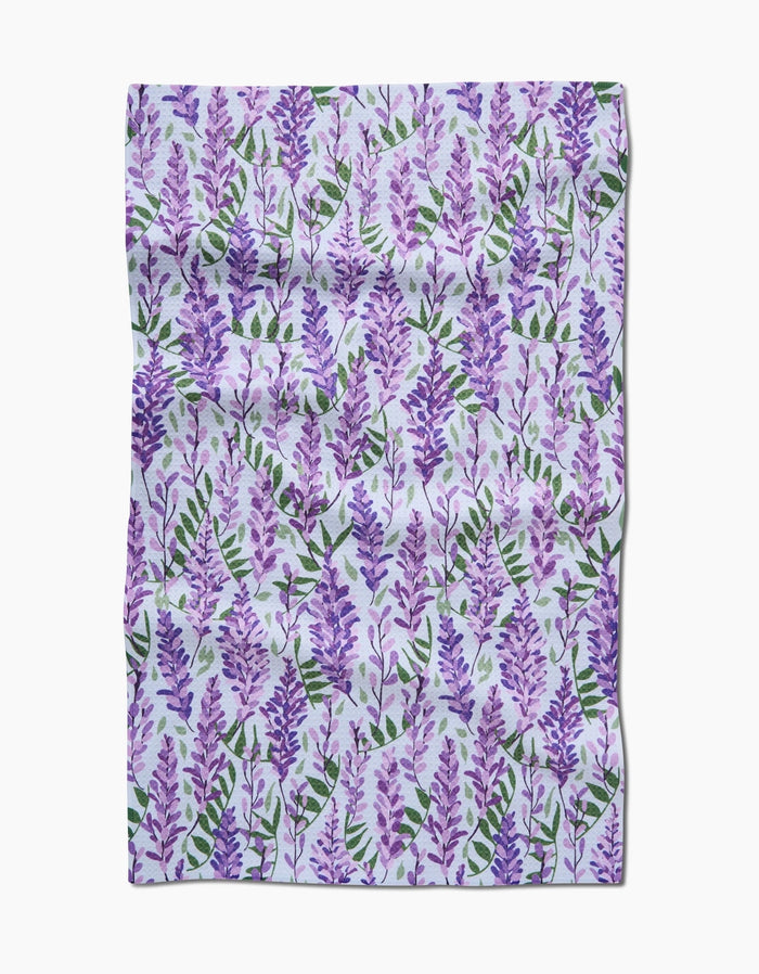 Geometry Wisteria Tea Towel