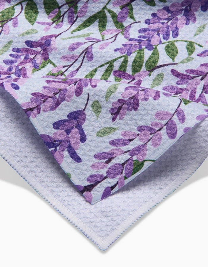 Geometry Wisteria Tea Towel
