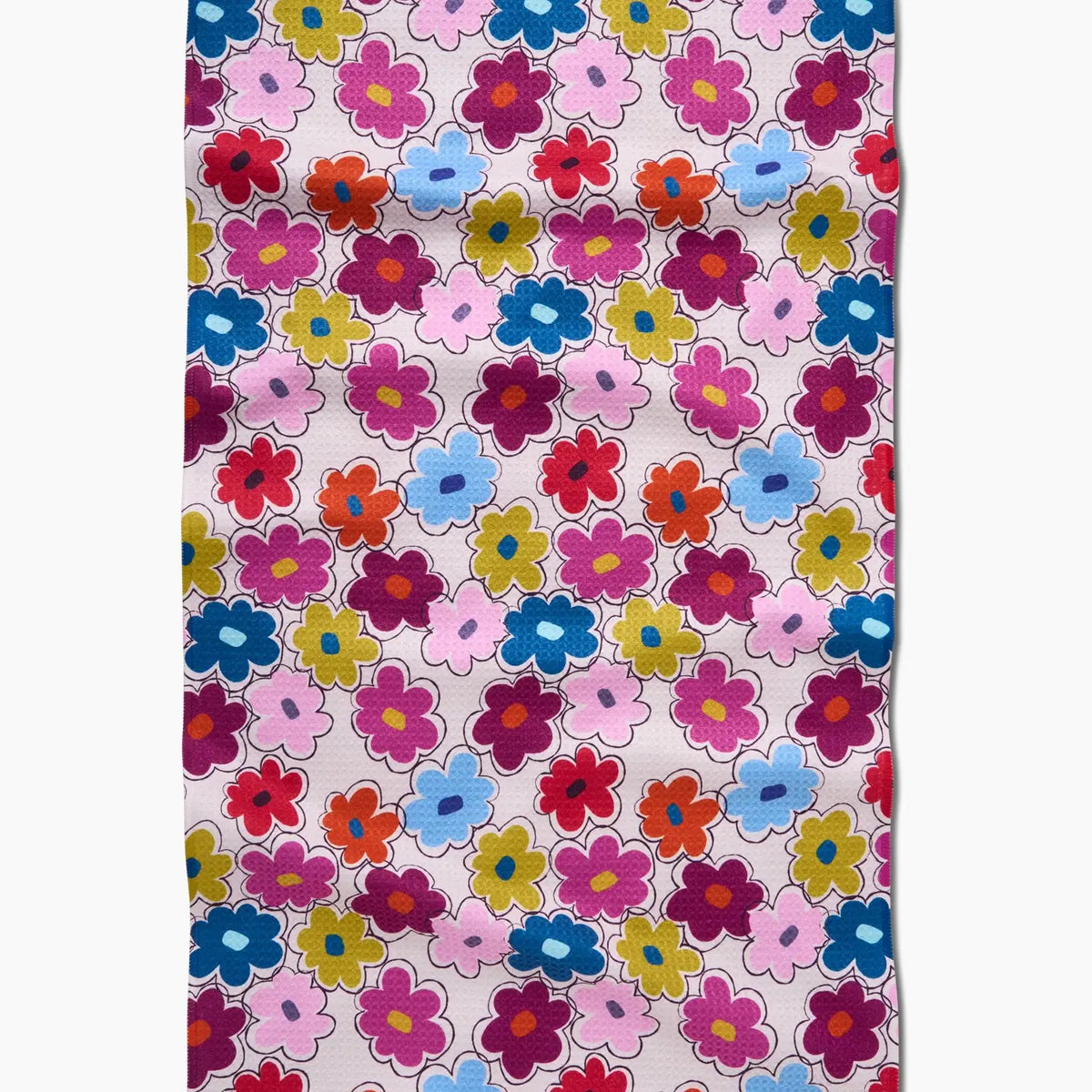 Geometry Flower Fling Tea Towel