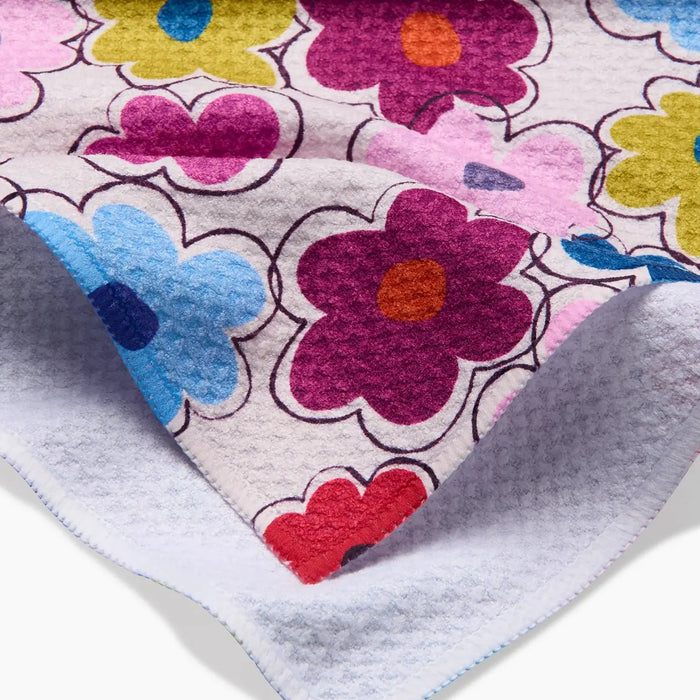 Geometry Flower Fling Tea Towel