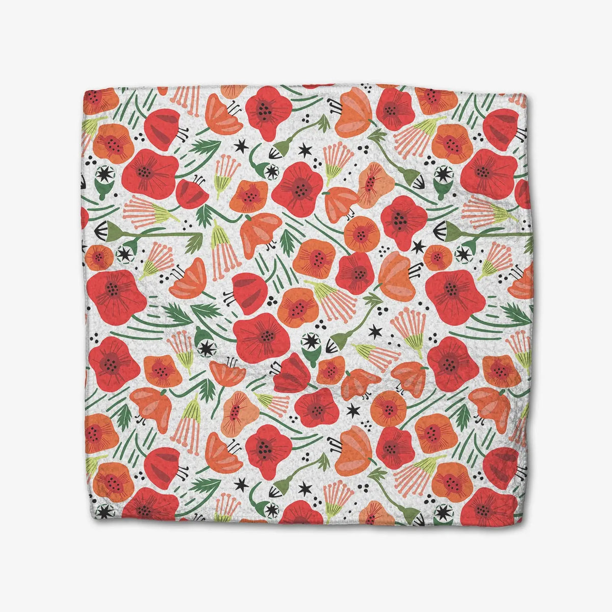 Geometry Poppy Power Dishcloth Set