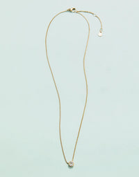 Spartina Little Lighthouse 17” Gold and Cubic Zirconia Necklace