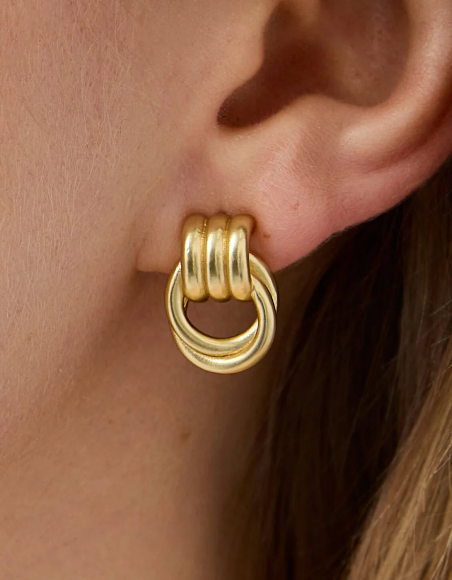 Francis Stud Earrings - Gold