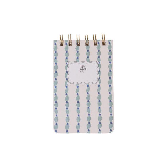 Designworks Wavy Blue Spiral Notepad