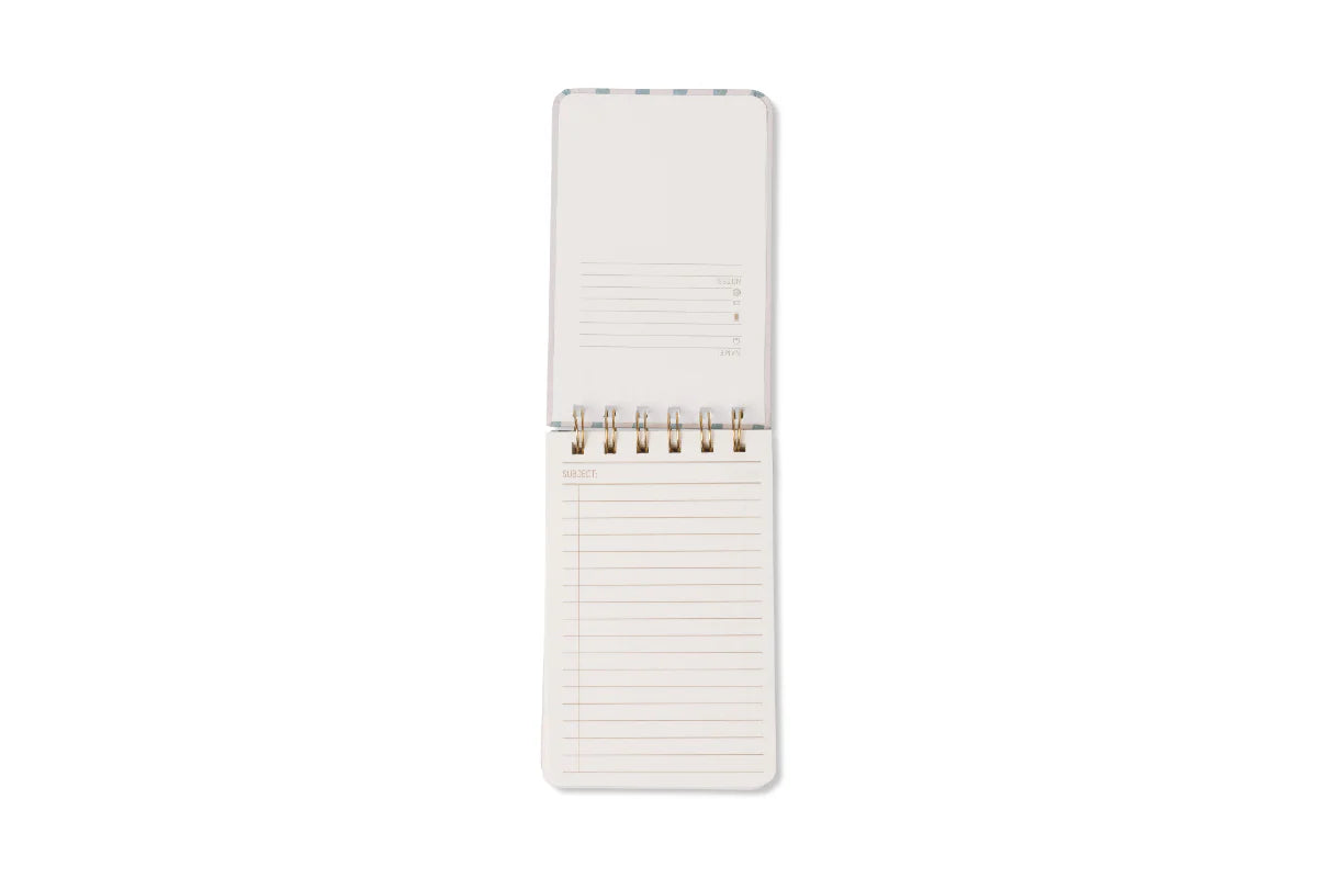 Designworks Wavy Blue Spiral Notepad