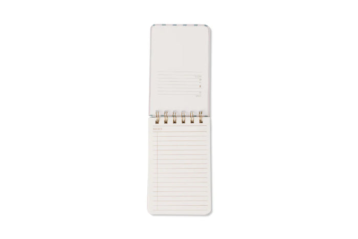 Designworks Wavy Blue Spiral Notepad